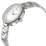 Buy Shop Movado Bold Silver Dial Silver Steel Strap Watch For Women - 3600381 USA Online