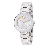 Buy Shop Movado Bold Silver Dial Silver Steel Strap Watch For Women - 3600381 USA Online