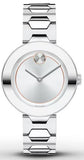 Buy Shop Movado Bold Silver Dial Silver Steel Strap Watch For Women - 3600381 USA Online