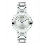 Buy Shop Movado Bold Silver Dial Silver Steel Strap Watch For Women - 3600381 USA Online