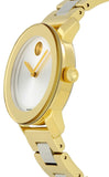 Buy Shop Movado Bold Silver Dial Two Tone Steel Strap Watch for Women - 3600129 USA Online