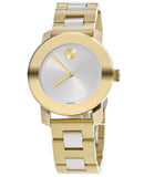 Buy Shop Movado Bold Silver Dial Two Tone Steel Strap Watch for Women - 3600129 USA Online