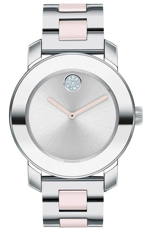 Buy Shop Movado Bold Silver Dial Two Tone Steel Strap Watch for Women - 3600702 USA Online