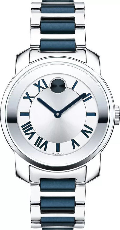 Buy Shop Movado Bold Silver Dial Two Tone Steel Strap Watch For Women - 3600354 USA Online