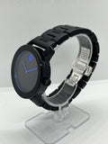 Buy Shop Movado Bold TR90 Black Dial Black Leather Strap Watch For Men - 3600307 USA Online