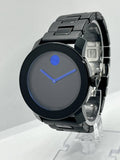 Buy Shop Movado Bold TR90 Black Dial Black Leather Strap Watch For Men - 3600307 USA Online