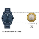 Buy Shop Movado Bold Verso Blue Dial Blue Steel Strap Watch for Men - 3600862 USA Online
