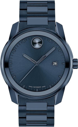 Buy Shop Movado Bold Verso Blue Dial Blue Steel Strap Watch for Men - 3600862 USA Online