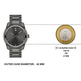 Buy Shop Movado Bold Verso Grey Dial Grey Steel Strap Watch for Men - 3600860 USA Online