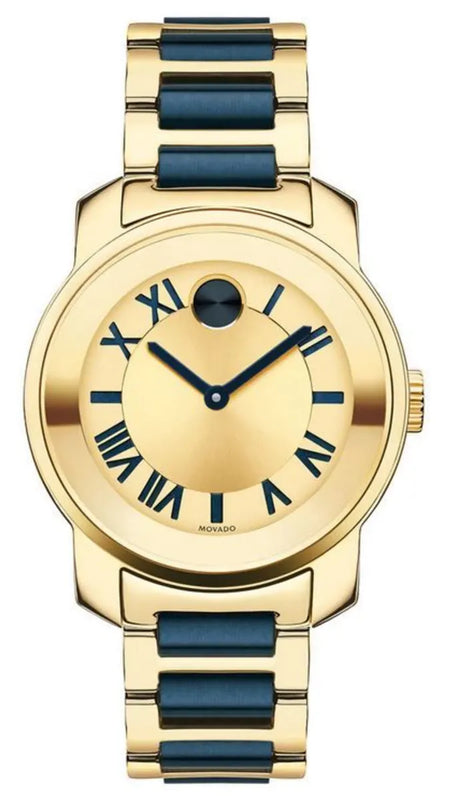 Buy Shop Movado Bold Yellow Gold Dial Two Tone Steel Strap Watch for Women - 3600355 USA Online