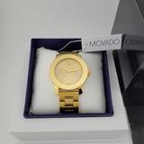 Buy Shop Movado Bold Yellow Gold Dial Yellow Gold Steel Strap Watch For Women - 3600085 USA Online