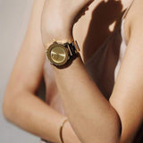 Buy Shop Movado Bold Yellow Gold Dial Yellow Gold Steel Strap Watch For Women - 3600085 USA Online