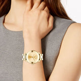 Buy Shop Movado Bold Yellow Gold Dial Yellow Gold Steel Strap Watch For Women - 3600085 USA Online