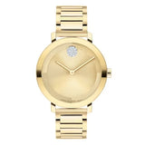 Buy Shop Movado Bold Yellow Gold Dial Yellow Gold Steel Strap Watch For Women - 3600085 USA Online