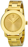 Buy Shop Movado Bold Yellow Gold Dial Yellow Gold Steel Strap Watch For Women - 3600085 USA Online