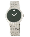 Buy Shop Movado Classic Quartz Black Dial Silver Steel Strap Watch for Men - 0606337 USA Online