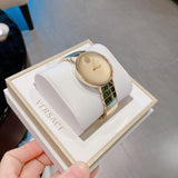 Buy Shop Movado Edge Gold Dial Gold Steel Strap Watch for Women - 3680014 USA Online