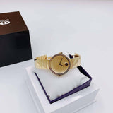 Buy Shop Movado Edge Gold Dial Gold Steel Strap Watch for Women - 3680014 USA Online