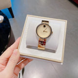 Buy Shop Movado Edge Gold Dial Gold Steel Strap Watch for Women - 3680014 USA Online