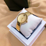 Buy Shop Movado Edge Gold Dial Gold Steel Strap Watch for Women - 3680014 USA Online