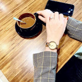 Buy Shop Movado Edge Gold Dial Gold Steel Strap Watch for Women - 3680014 USA Online
