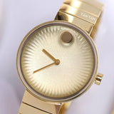 Buy Shop Movado Edge Gold Dial Gold Steel Strap Watch for Women - 3680014 USA Online