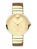 Buy Shop Movado Edge Gold Dial Gold Steel Strap Watch for Women - 3680014 USA Online