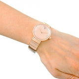 Buy Shop Movado Edge Rose Gold Dial Rose Gold Steel Strap Watch for Women - 3680013 USA Online