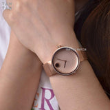 Buy Shop Movado Edge Rose Gold Dial Rose Gold Steel Strap Watch for Women - 3680013 USA Online