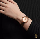 Buy Shop Movado Edge Rose Gold Dial Rose Gold Steel Strap Watch for Women - 3680013 USA Online