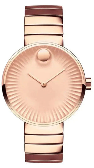 Buy Shop Movado Edge Rose Gold Dial Rose Gold Steel Strap Watch for Women - 3680013 USA Online