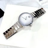 Buy Shop Movado Edge Silver Dial Silver Steel Strap Watch for Women - 3680012 USA Online