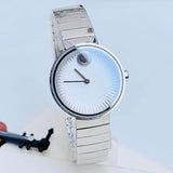 Buy Shop Movado Edge Silver Dial Silver Steel Strap Watch for Women - 3680012 USA Online