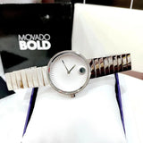 Buy Shop Movado Edge Silver Dial Silver Steel Strap Watch for Women - 3680012 USA Online