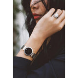 Buy Shop Movado Esperanza 28mm Black Dial Silver Steel Strap Watch For Women - 0607051 USA Online