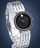 Buy Shop Movado Esperanza 28mm Black Dial Silver Steel Strap Watch For Women - 0607051 USA Online