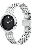 Buy Shop Movado Esperanza 28mm Black Dial Silver Steel Strap Watch For Women - 0607051 USA Online