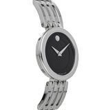 Buy Shop Movado Esperanza 28mm Black Dial Silver Steel Strap Watch For Women - 0607051 USA Online