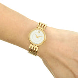 Buy Shop Movado Esperanza 28mm Mother of Pearl Dial Gold Steel Strap Watch For Women - 0607054 USA Online