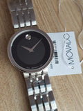 Buy Shop Movado Esperanza 39mm Black Dial Silver Steel Strap Watch For Men - 0607057 USA Online