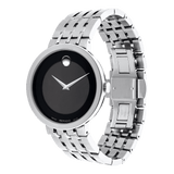Buy Shop Movado Esperanza 39mm Black Dial Silver Steel Strap Watch For Men - 0607057 USA Online