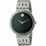 Buy Shop Movado Esperanza 39mm Black Dial Silver Steel Strap Watch For Men - 0607057 USA Online