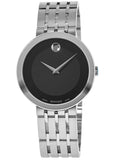 Buy Shop Movado Esperanza 39mm Black Dial Silver Steel Strap Watch For Men - 0607057 USA Online
