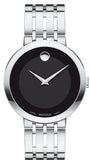 Buy Shop Movado Esperanza 39mm Black Dial Silver Steel Strap Watch For Men - 0607057 USA Online