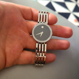 Buy Shop Movado Esperanza 63 Diamonds Black Dial Silver Steel Strap Watch For Women - 0607052 USA Online