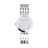 Buy Shop Movado Esperanza 63 Diamonds Black Dial Silver Steel Strap Watch For Women - 0607052 USA Online