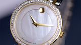 Buy Shop Movado Esperanza Mother of Pearl Dial Two Tone Steel Strap Watch For Women - 0607085 USA Online