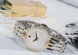 Buy Shop Movado Esperanza Mother of Pearl Dial Two Tone Steel Strap Watch For Women - 0607085 USA Online