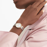 Buy Shop Movado Esperanza Mother of Pearl Dial Two Tone Steel Strap Watch For Women - 0607085 USA Online