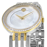 Buy Shop Movado Esperanza Mother of Pearl Dial Two Tone Steel Strap Watch For Women - 0607085 USA Online